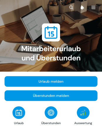 Mitarbeiter-App für Urlaub und Überstunden