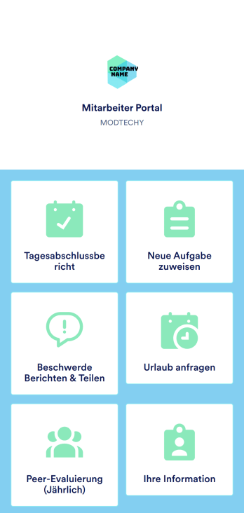 Mitarbeiter Portal App Template