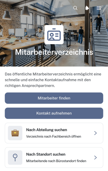 Mitarbeiterverzeichnis-App