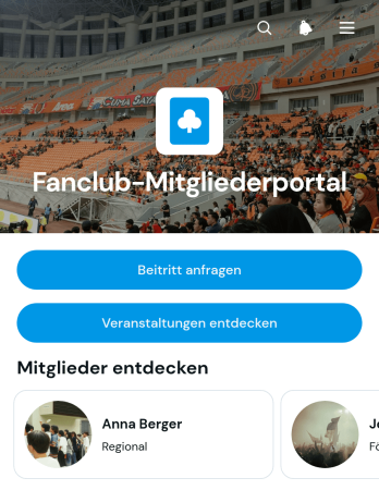 Mitgliederportal für Fanclubs