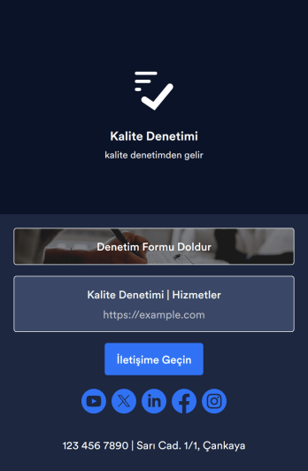 Mobil Denetim Uygulama Șablonu