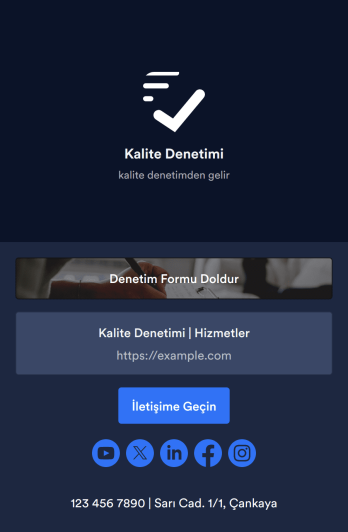 Mobil Denetim Uygulaması Template