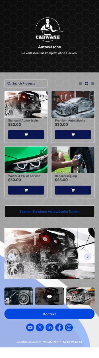 Mobile Autowäsche App