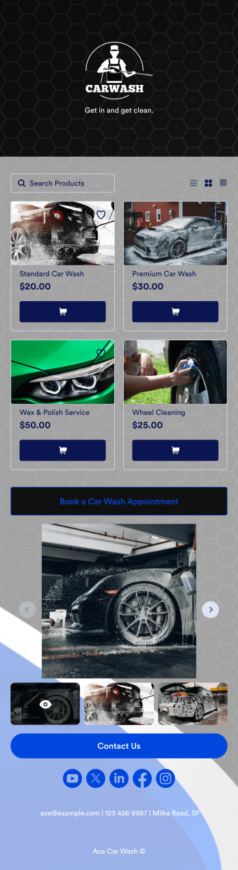 Mobile Car Wash App Template