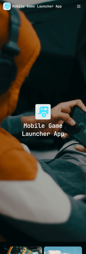 Mobile Game Launcher App Template