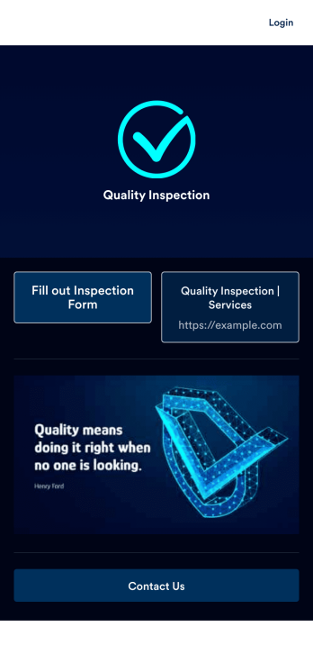 Mobile Inspection App Template
