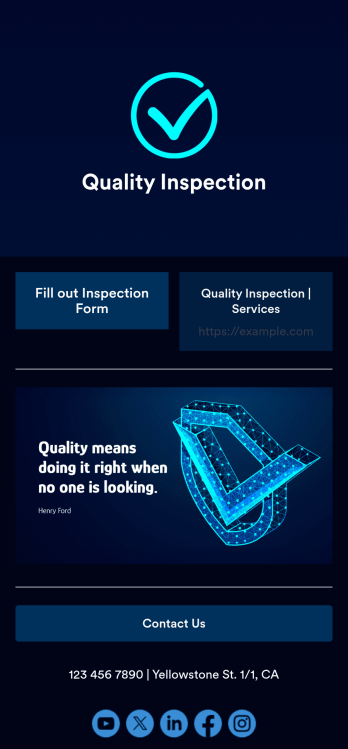 Mobile Inspection App Template