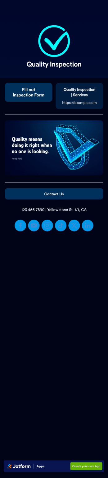 Mobile Inspection App Template