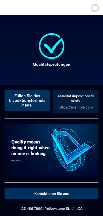 Mobile Inspektions-App Template