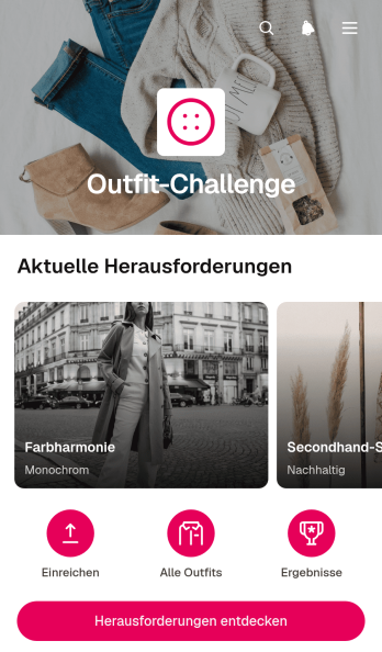 Modeherausforderungs-App