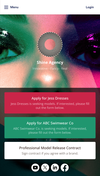 Model Release App Template