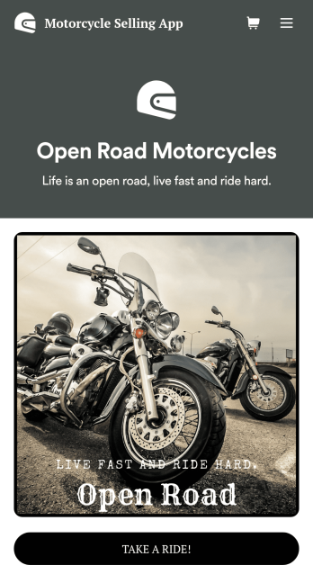 Motorcycle Selling App Template