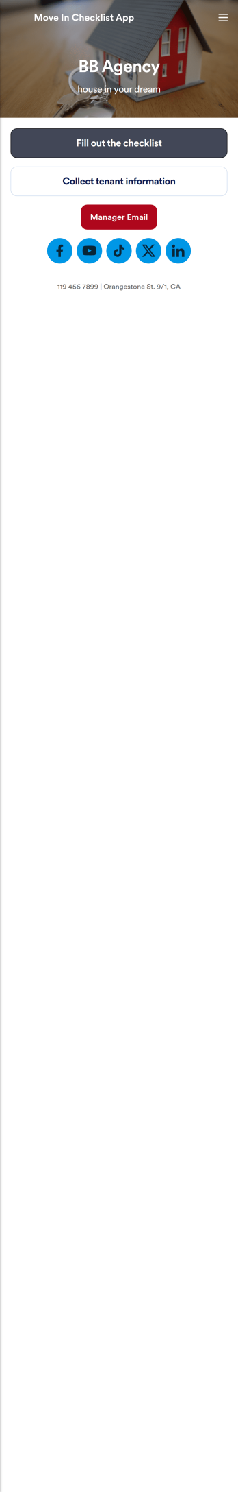 Move In Checklist App Template