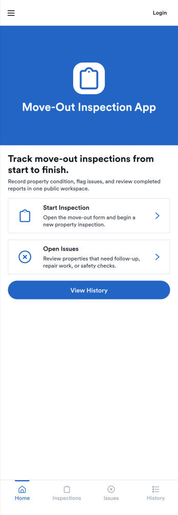 Move-Out Inspection App Template