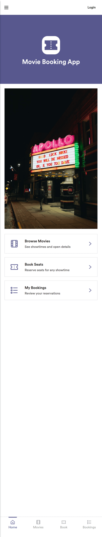 Movie Booking App Template