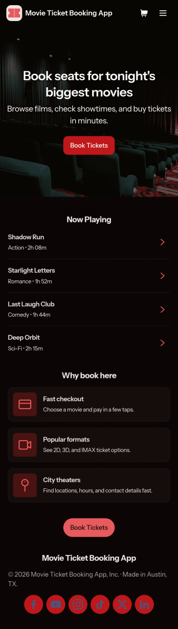Movie Ticket Booking App Template