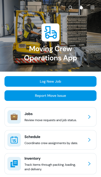 Moving Crew Operations App Template