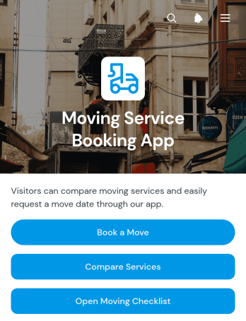 Moving Service Booking App Template