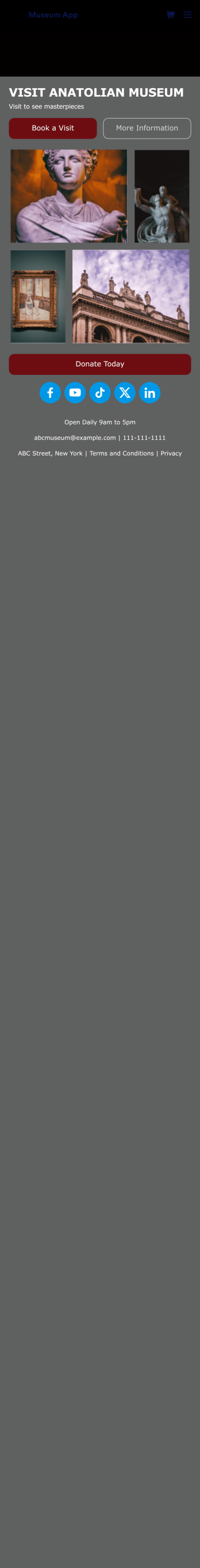 Museum App Template