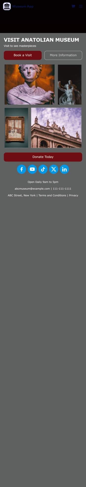 Museum App Template