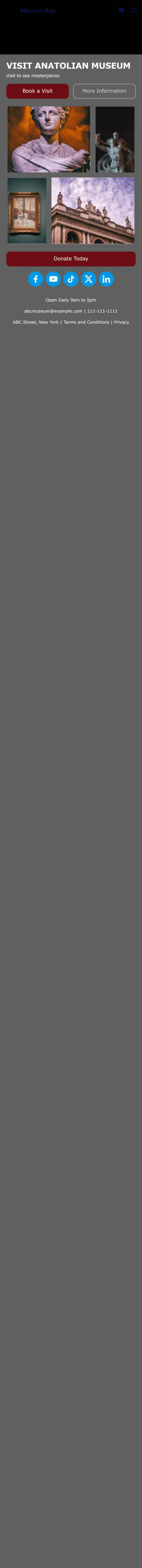 Museum App Template