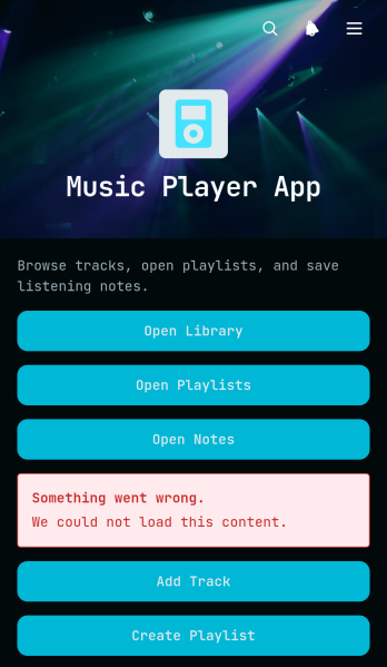 Music Player App Template