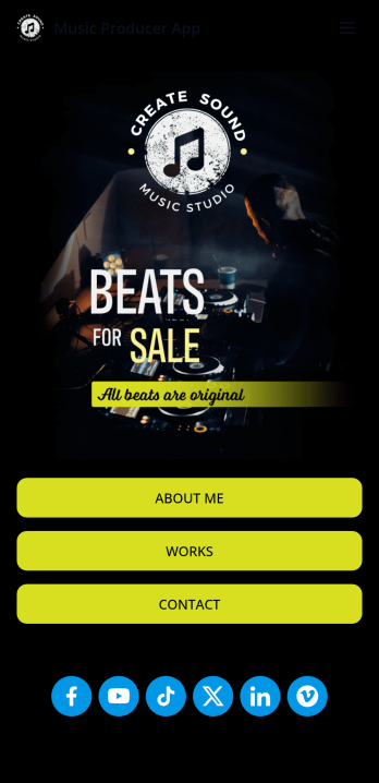 Music Producer App Template