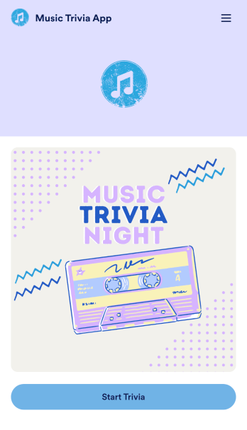 Music Trivia App Template
