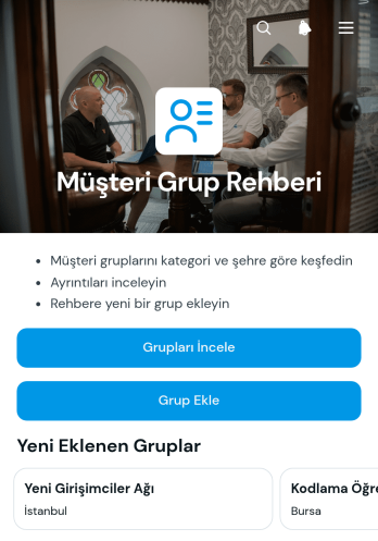 Müşteri Grubu Rehberi Uygulama Șablonu