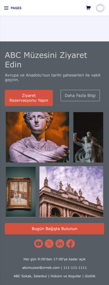 Müze Uygulaması Template