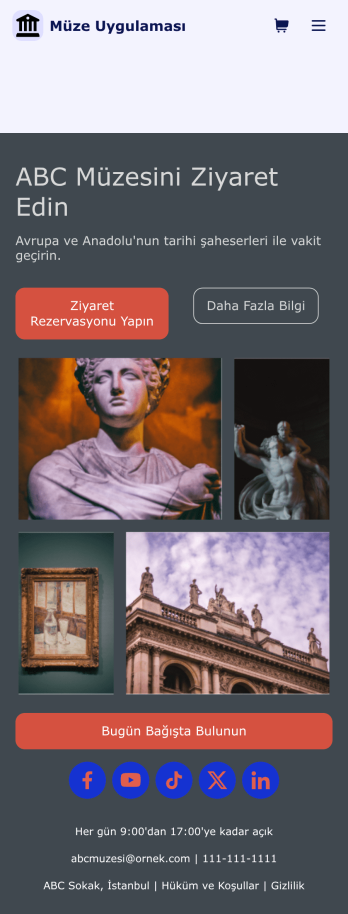 Müze Uygulama Șablonu