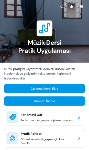 Müzik Dersi Pratik Uygulama Șablonu