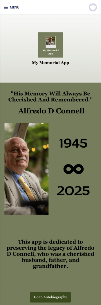 My Memorial App Template