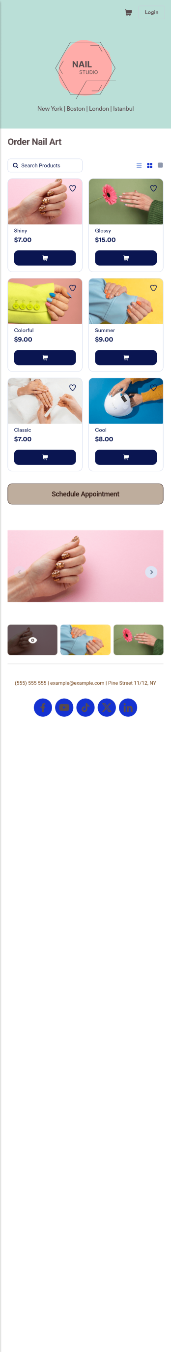 Nail Appointment App Template