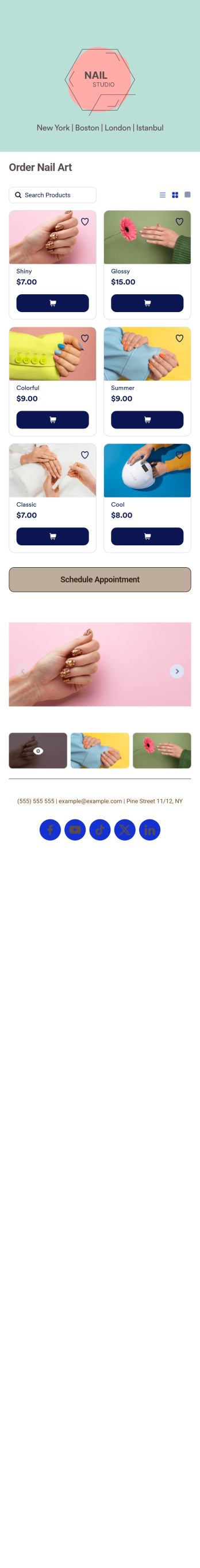 Nail Appointment App Template