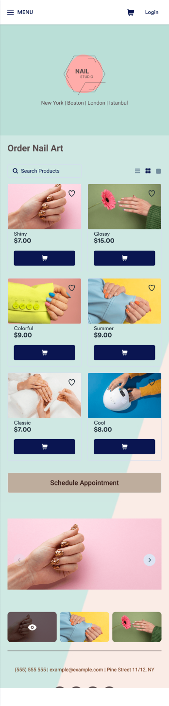 Nail Appointment App Template