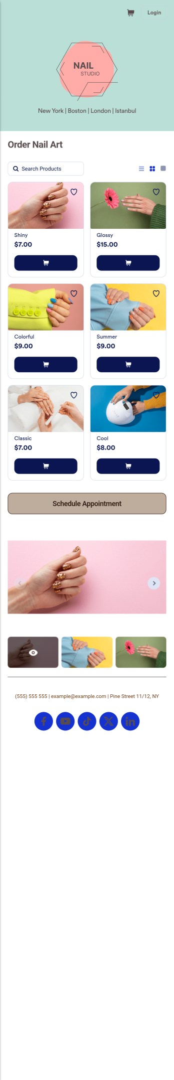 Nail Appointment App Template