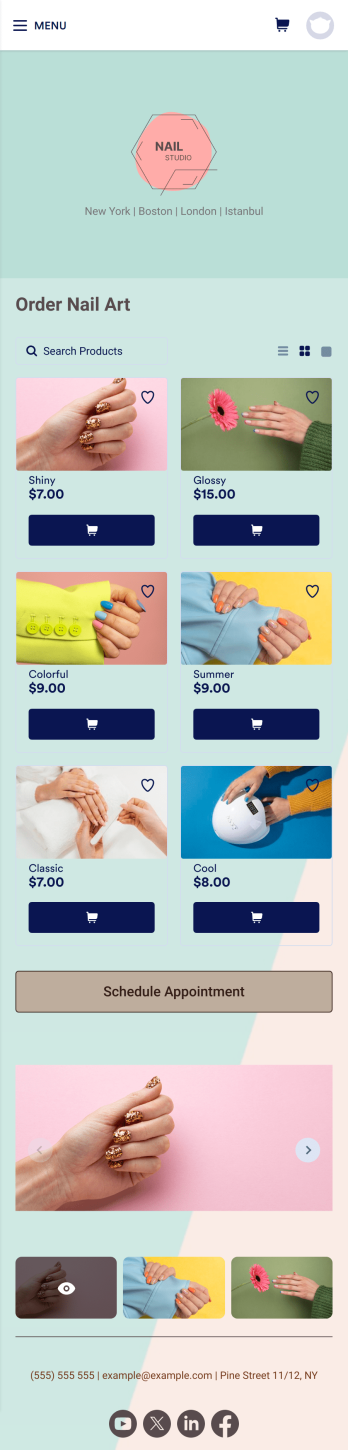 Nail Appointment App Template