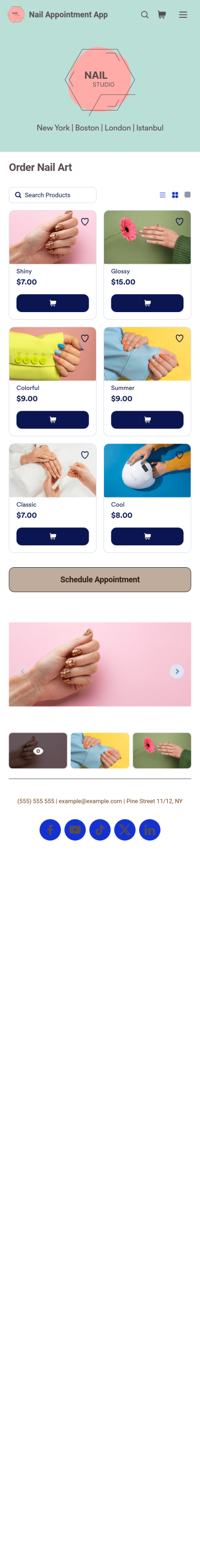 Nail Appointment App Template