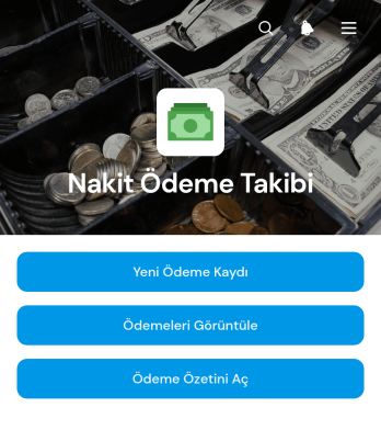 Nakit Ödeme Takip Uygulama Șablonu
