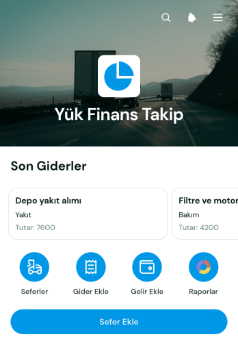 Navlun Finans Takip Uygulama Șablonu