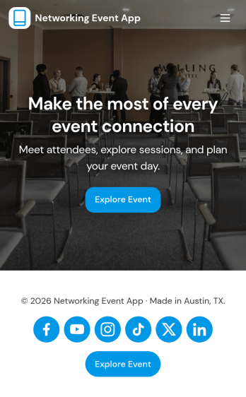 Networking Event App Template