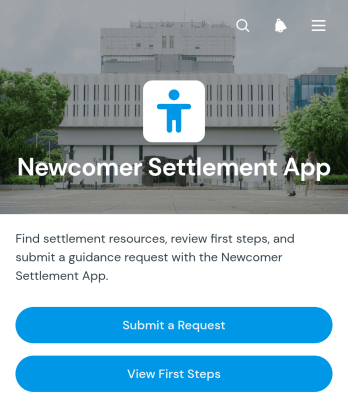 Newcomer Settlement App Template