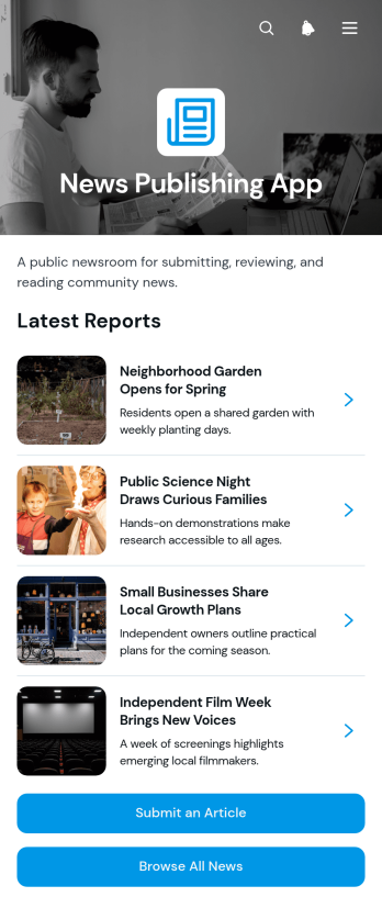 News Publishing App Template