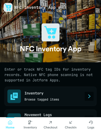 Nfc Inventory App Template