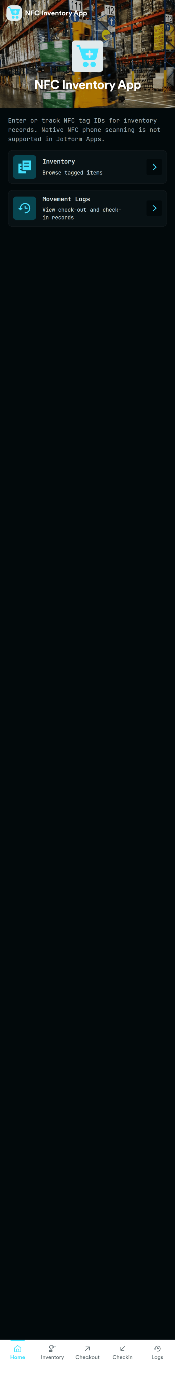 Nfc Inventory App Template