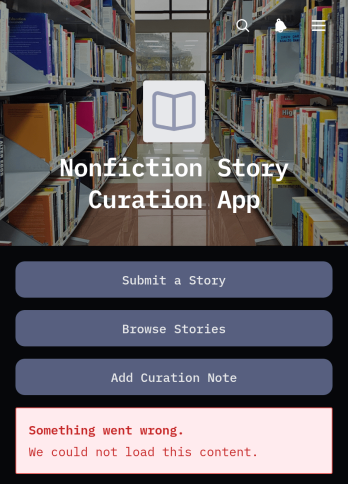 Nonfiction Story Curation App Template