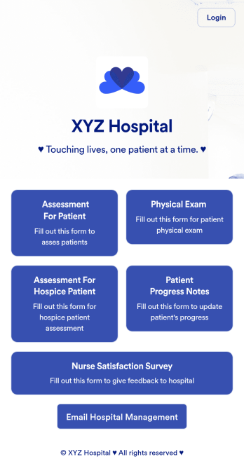 Nurse Notes App Template