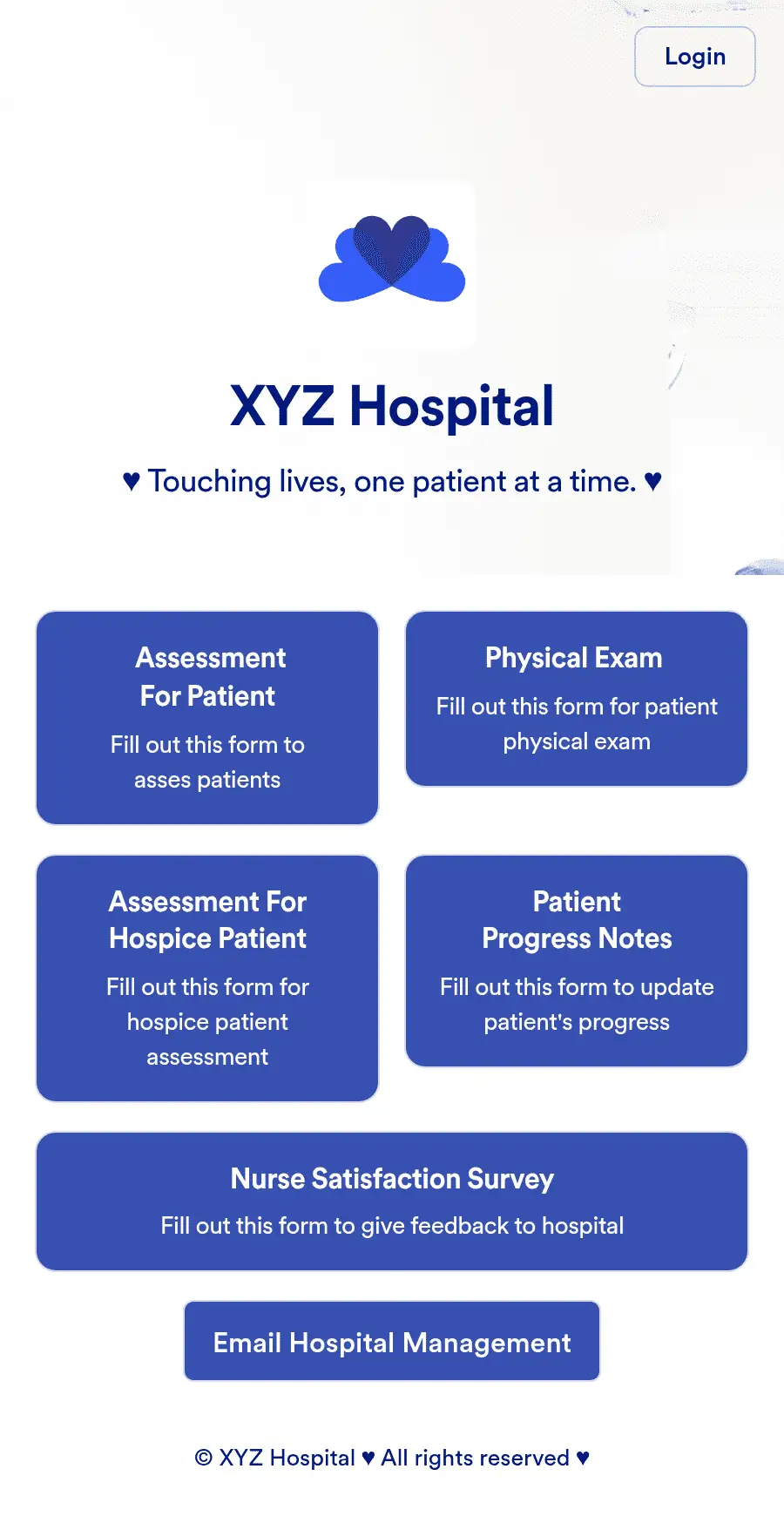 Nurses Notes App Nurse Notes App Template | Jotform App Builder