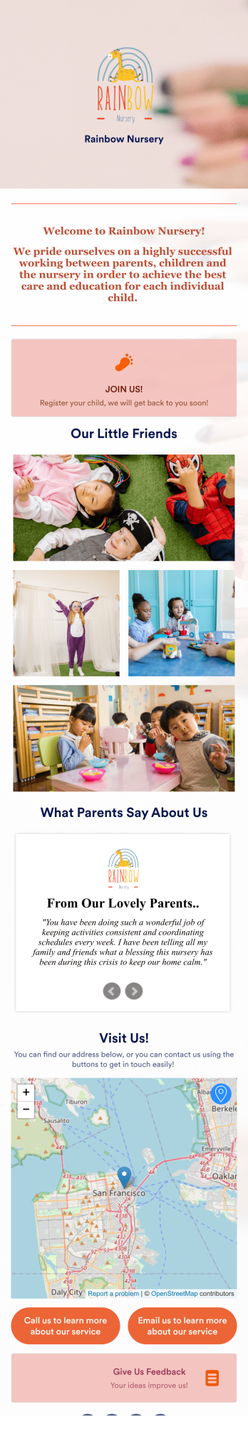 Nursery App Template